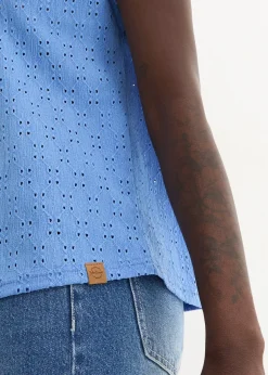 Femme bonprix T-Shirts & Tops|T-shirt col Henley à capuche