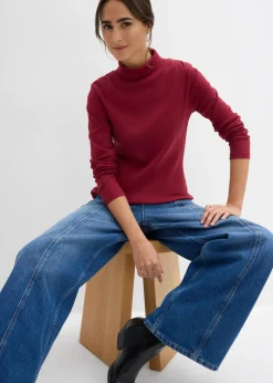 Femme bonprix Basiques|T-Shirts & Tops|T-shirt col roulé 100% coton