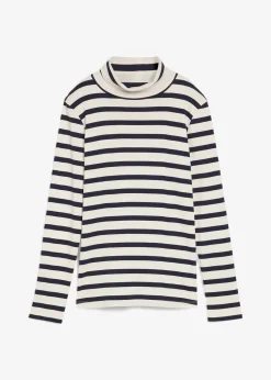 bonprix T-shirt col roulé 100% coton|Femme Basiques|T-Shirts & Tops