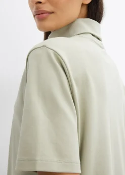 bonprix T-shirt col roulé 100% coton|Femme T-Shirts & Tops