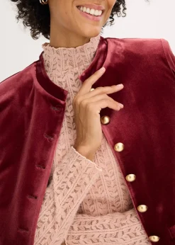 Femme bonprix T-Shirts & Tops|T-shirt col roulé en dentelle