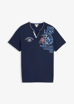 Homme bonprix T-Shirts & Polos|T-shirt col tunisien 100% coton