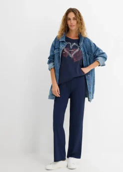 bonprix T-shirt coton à imprimé cœur|Femme T-Shirts & Tops