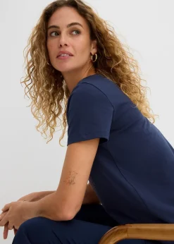 bonprix T-shirt coton à imprimé cœur|Femme T-Shirts & Tops