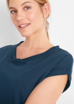 Femme bonprix Basiques|T-Shirts & Tops|T-shirt coton avec manches papillon