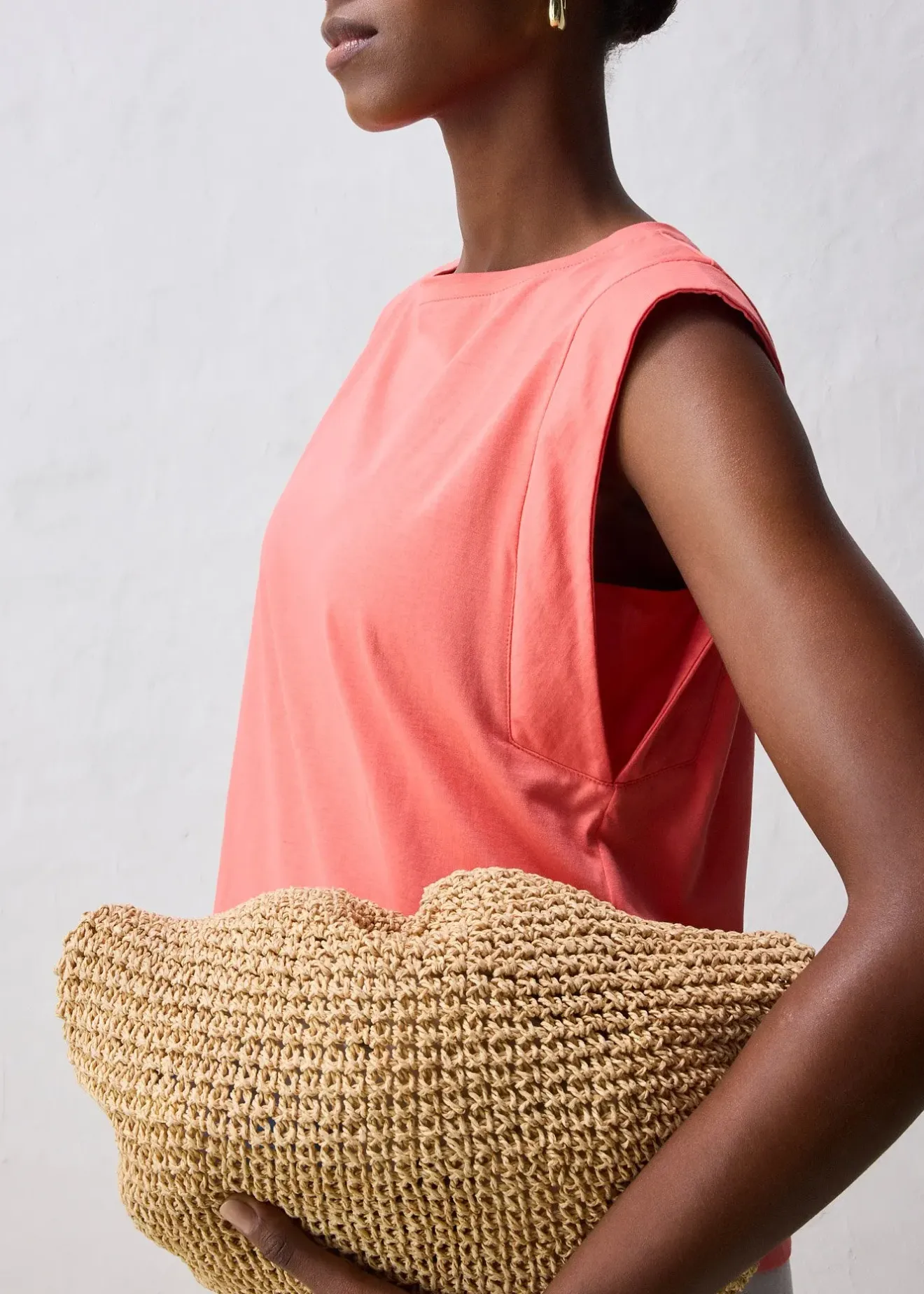 bonprix T-shirt coton et soie|Femme Premium|T-Shirts & Tops