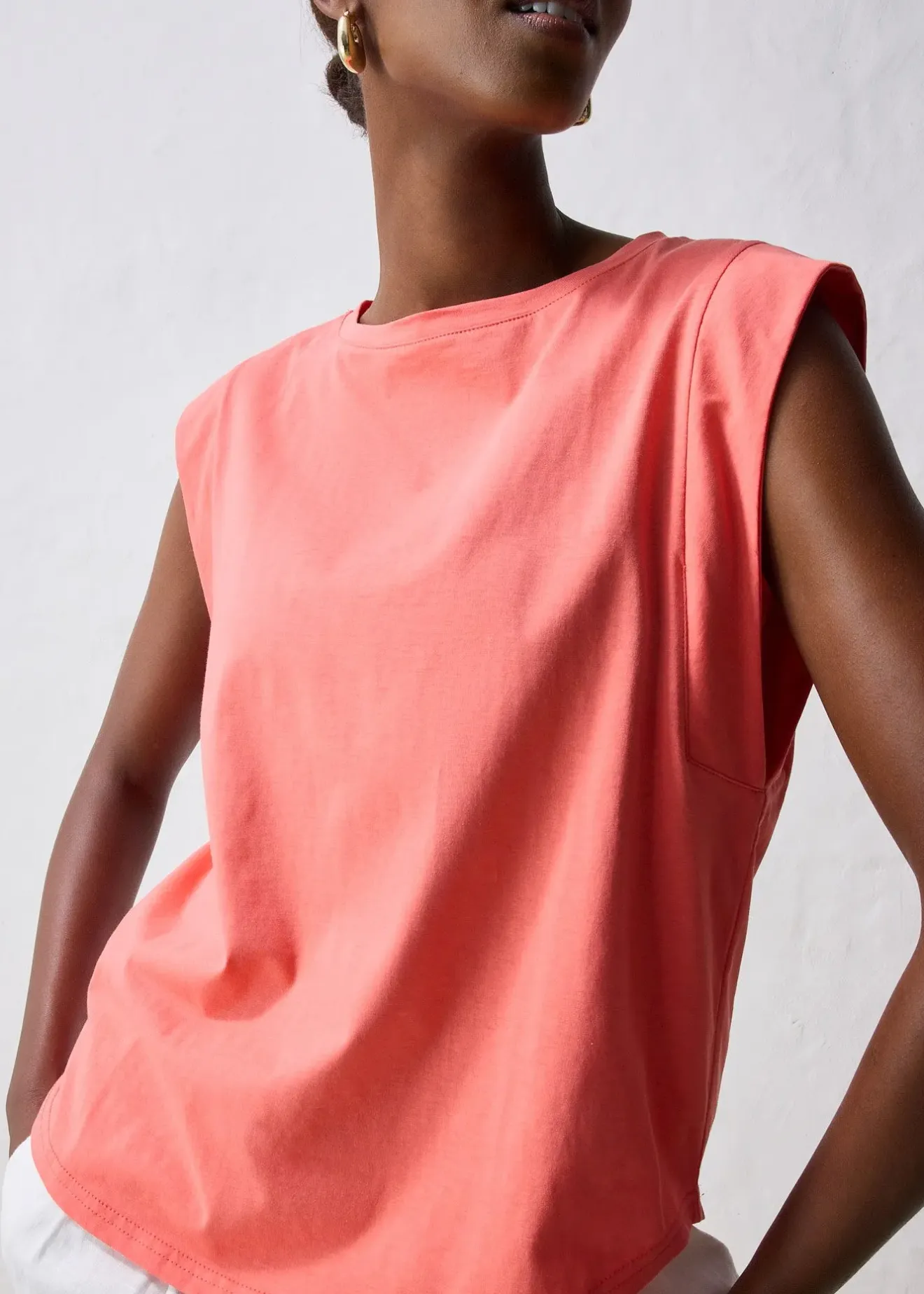 bonprix T-shirt coton et soie|Femme Premium|T-Shirts & Tops