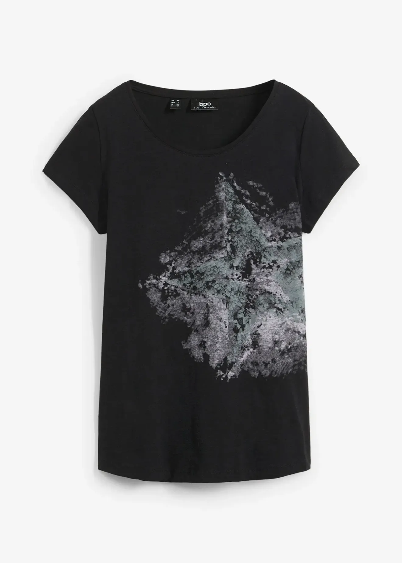 Femme bonprix T-Shirts & Tops|T-shirt coton fil flammé à manches courtes