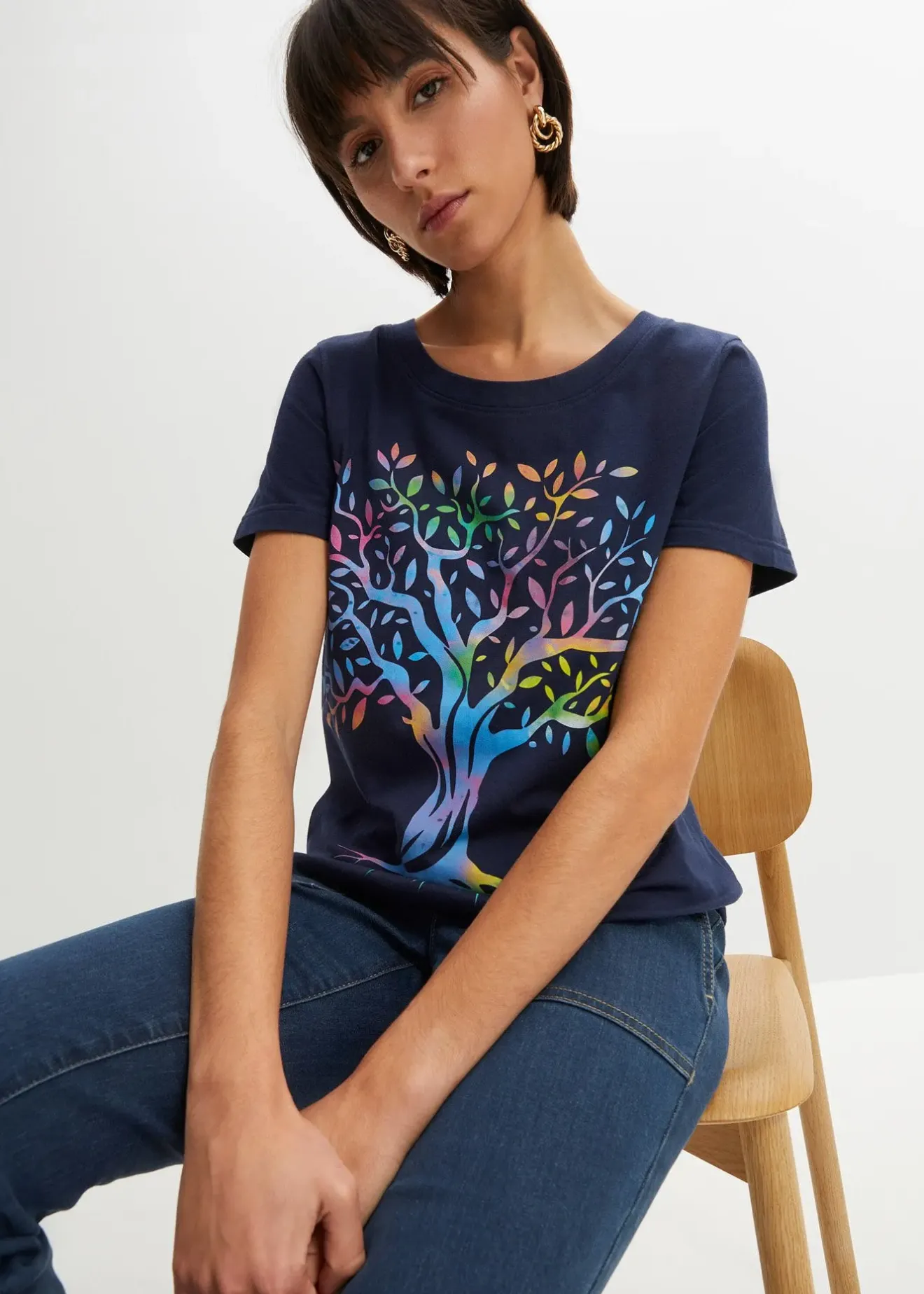 Femme bonprix T-Shirts & Tops|T-shirt coton imprimé