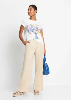 bonprix T-shirt coton imprimé|Femme T-Shirts & Tops