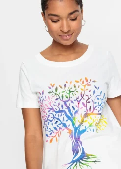 bonprix T-shirt coton imprimé|Femme T-Shirts & Tops