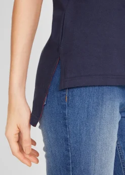 bonprix T-shirt coton imprimé et fendu sur le côté|Femme T-Shirts & Tops