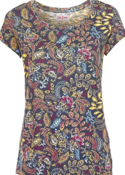 bonprix T-shirt coton imprimé, manches courtes|Femme T-Shirts & Tops