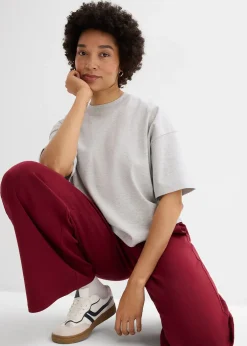 Femme bonprix Basiques|T-Shirts & Tops|T-shirt court et oversize en coton épais