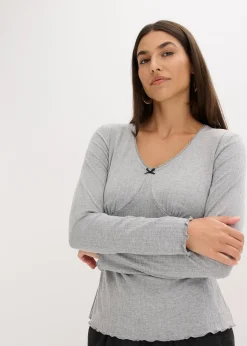 Femme bonprix T-Shirts & Tops|T-shirt côtelé