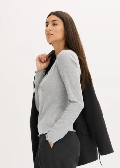 Femme bonprix T-Shirts & Tops|T-shirt côtelé