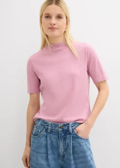 Femme bonprix Basiques|T-Shirts & Tops|T-shirt côtelé 100% coton