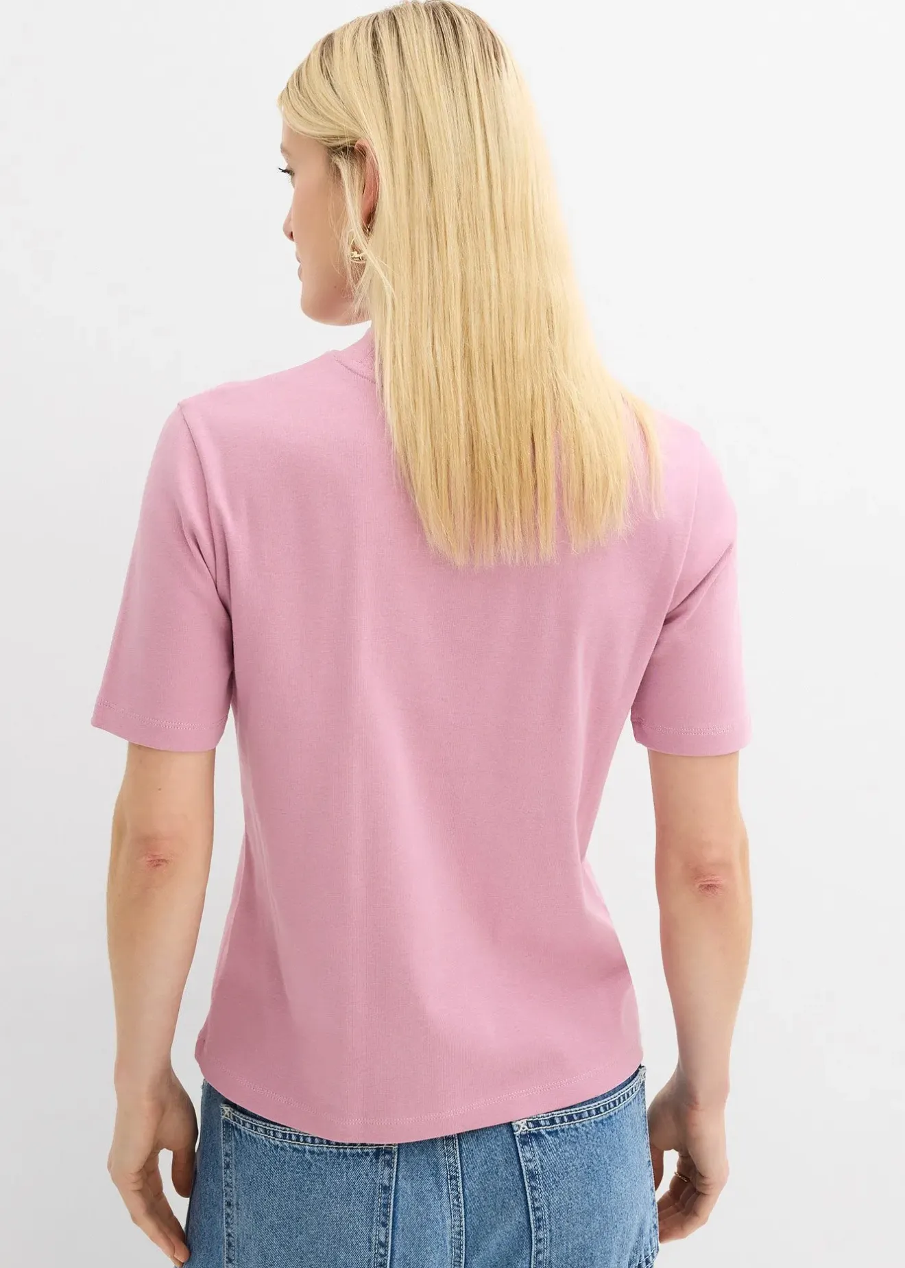 Femme bonprix Basiques|T-Shirts & Tops|T-shirt côtelé 100% coton