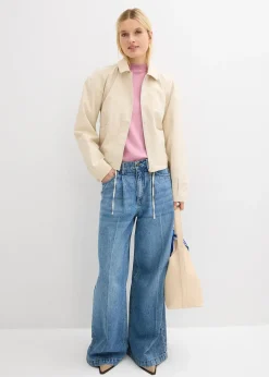 Femme bonprix Basiques|T-Shirts & Tops|T-shirt côtelé 100% coton