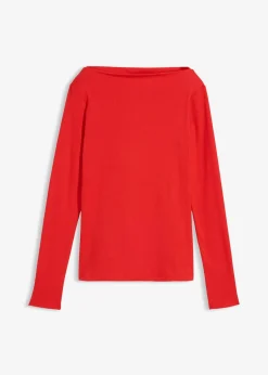 Femme bonprix Basiques|T-Shirts & Tops|T-shirt côtelé ajusté