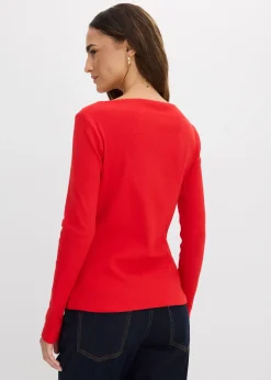 Femme bonprix Basiques|T-Shirts & Tops|T-shirt côtelé ajusté