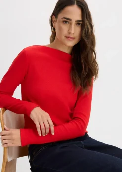 Femme bonprix Basiques|T-Shirts & Tops|T-shirt côtelé ajusté