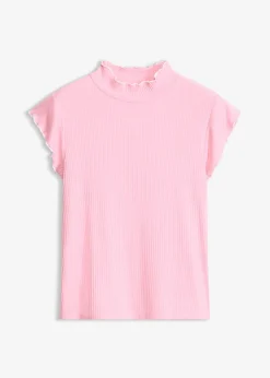 Femme bonprix T-Shirts & Tops|T-shirt côtelé en viscose extensible