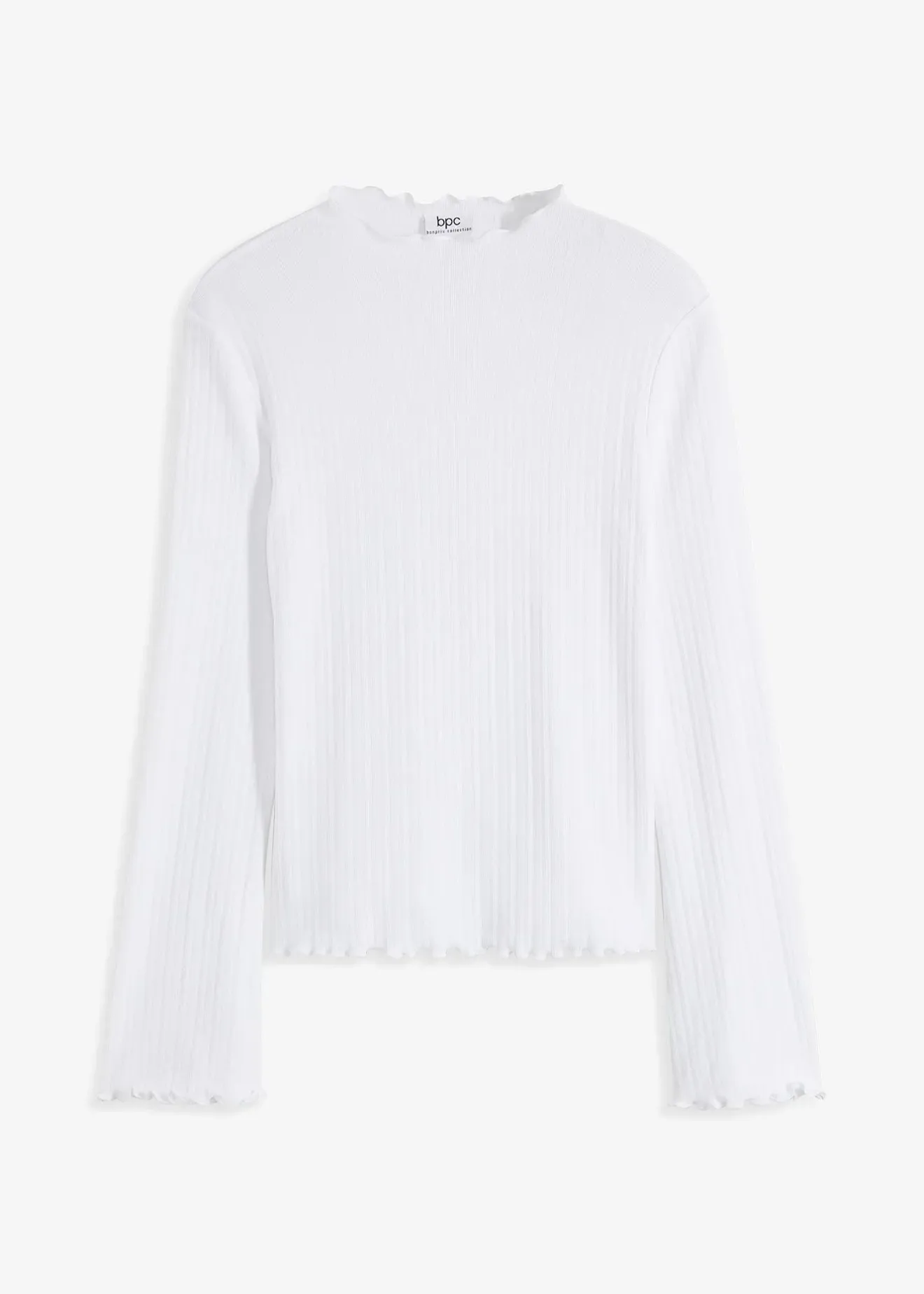 bonprix T-shirt côtelé manches longues|Femme T-Shirts & Tops