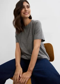 bonprix T-shirt de grossesse avec fonction d’allaitement discrète|Femme Femme Enceinte