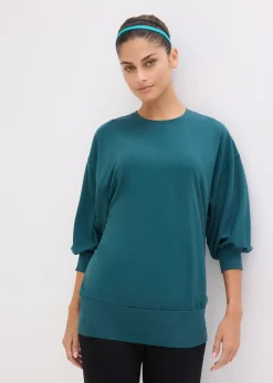 bonprix T-shirt de sport oversize à manches 3/4, séchage rapide|Femme Vêtements De Sport|T-Shirts & Tops