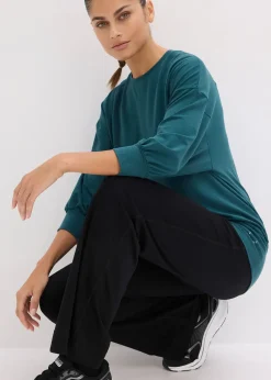 bonprix T-shirt de sport oversize à manches 3/4, séchage rapide|Femme Vêtements De Sport|T-Shirts & Tops