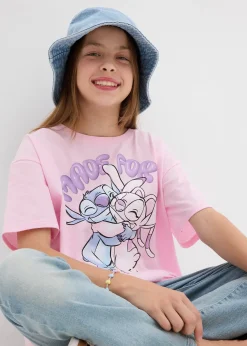 Lilo & Stitch T-shirt Disney Stitch 100% coton|Enfant Vêtements Enfant|Filles 9-16 Ans·T-Shirts & Chemisiers