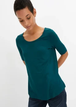 Femme bonprix Basiques|T-Shirts & Tops|T-shirt doux en viscose extensible