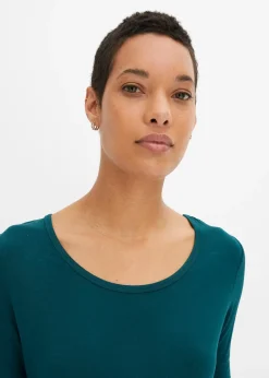 Femme bonprix Basiques|T-Shirts & Tops|T-shirt doux en viscose extensible