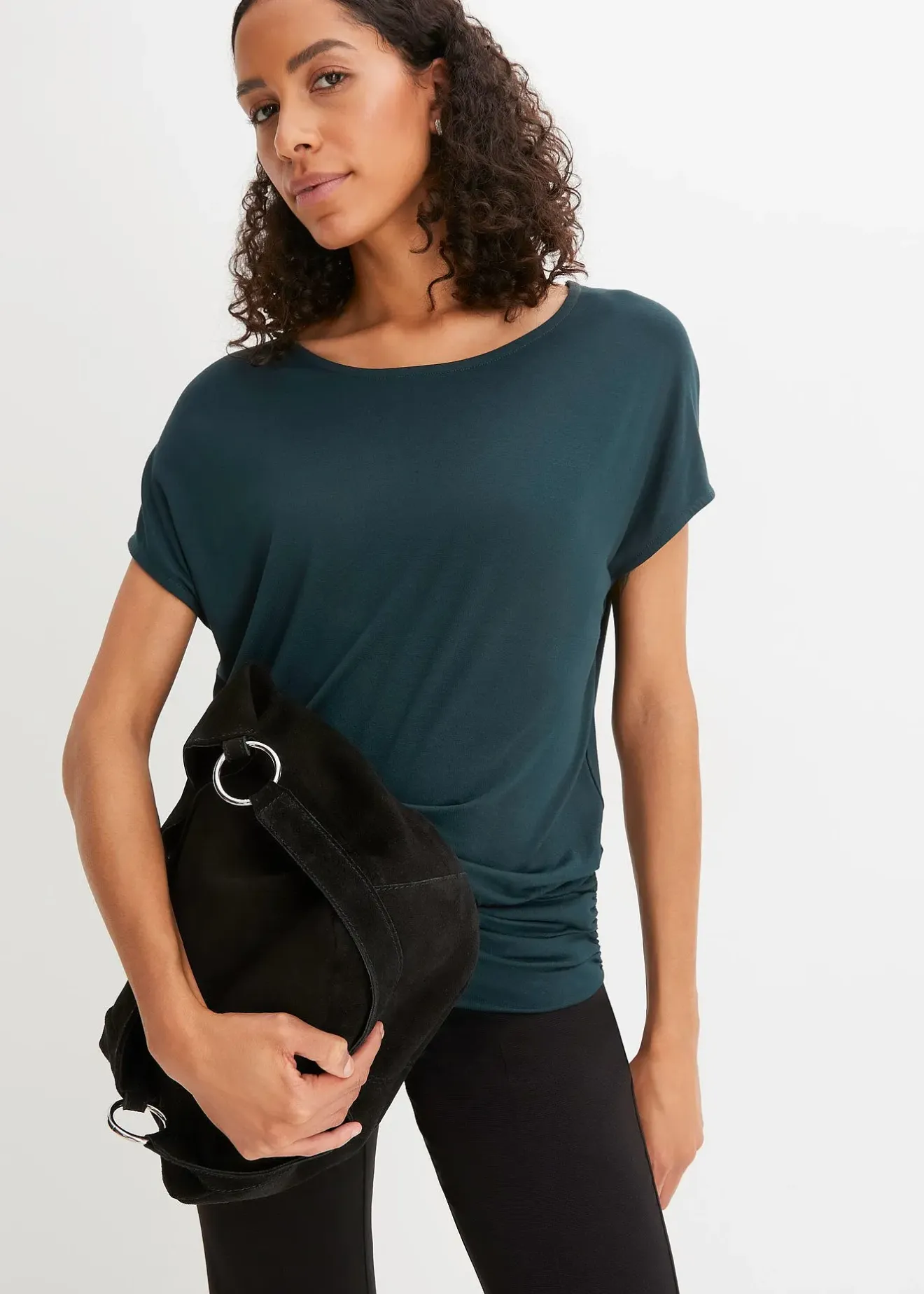 bonprix T-shirt doux en viscose extensible|Femme T-Shirts & Tops