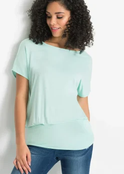 bonprix T-shirt doux en viscose extensible|Femme T-Shirts & Tops