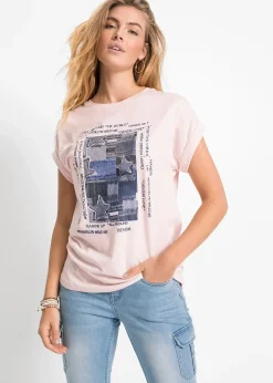 Femme bonprix T-Shirts & Tops|T-shirt doux en viscose mélangée