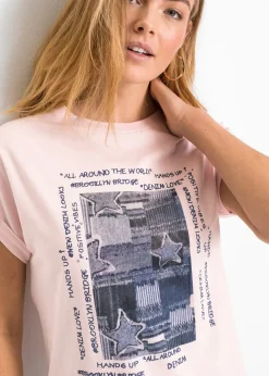 Femme bonprix T-Shirts & Tops|T-shirt doux en viscose mélangée