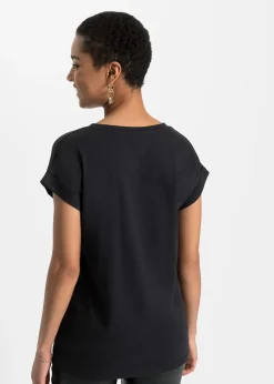 Femme bonprix T-Shirts & Tops|T-shirt doux en viscose mélangée