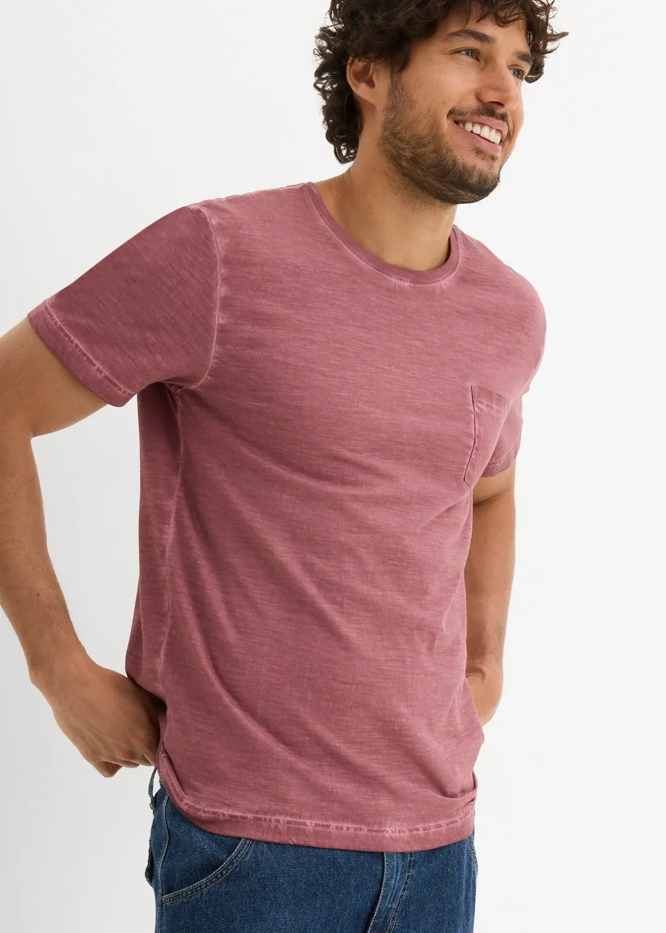 Homme bonprix T-Shirts & Polos|T-shirt effet délavé