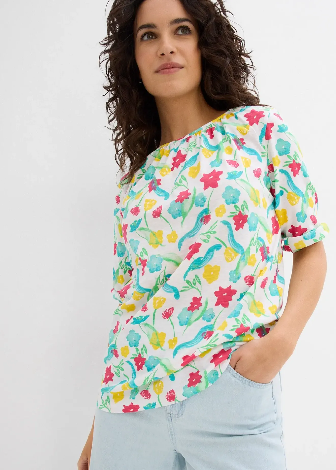 bonprix T-shirt en coton|Femme T-Shirts & Tops