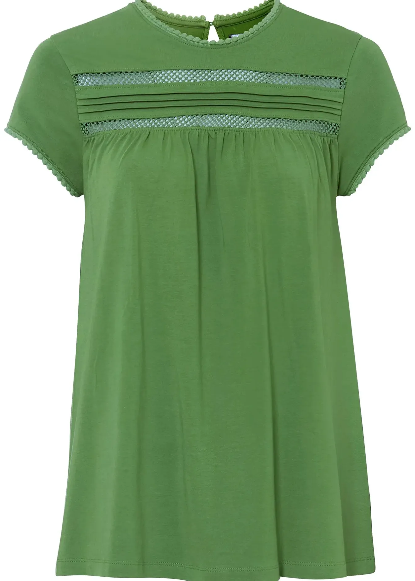 Femme bonprix T-Shirts & Tops|T-shirt en coton avec dentelle