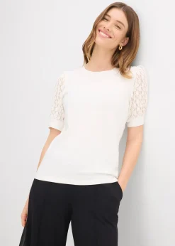 bonprix T-shirt en coton extensible|Femme T-Shirts & Tops