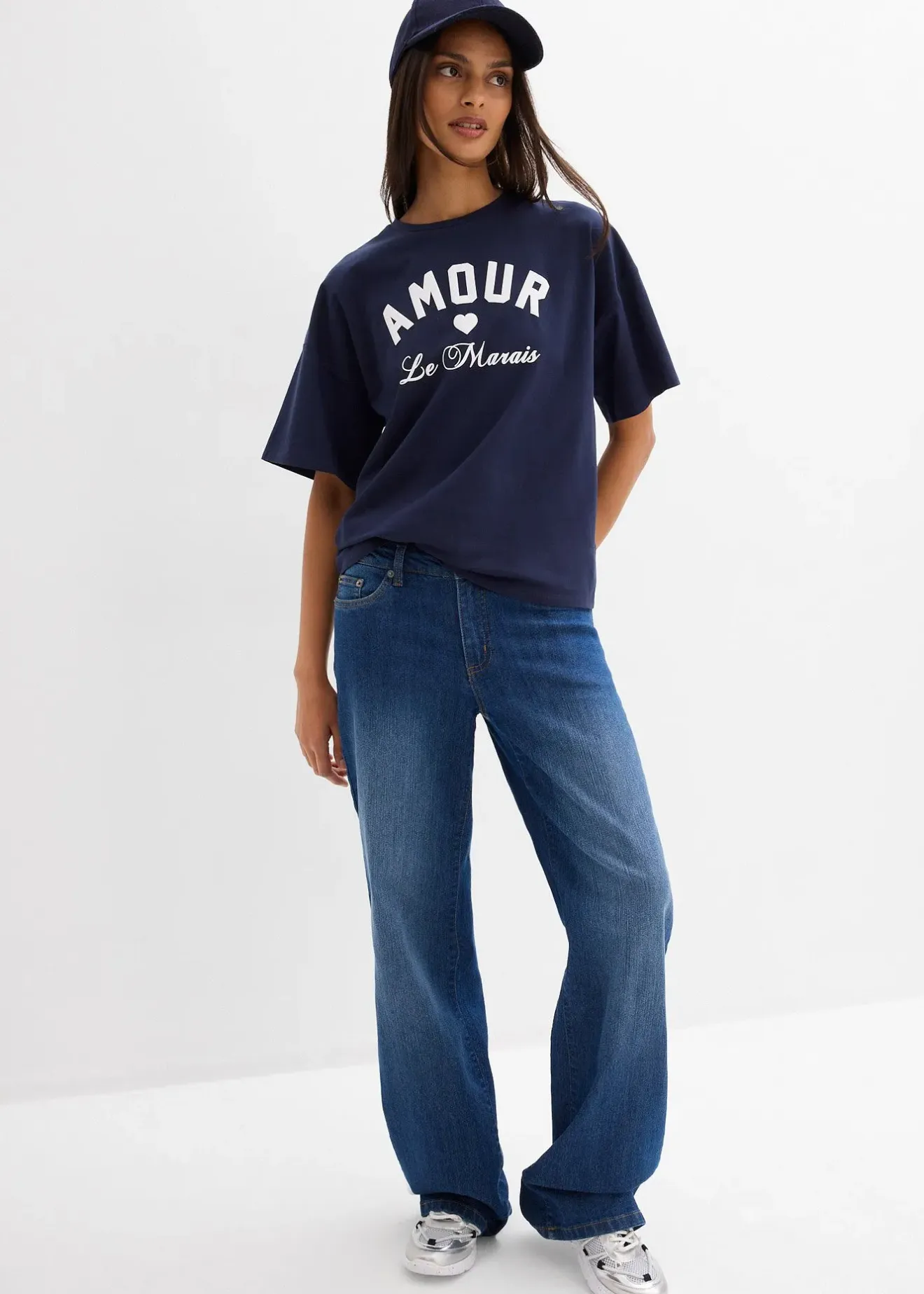 bonprix T-shirt en coton extensible|Femme T-Shirts & Tops