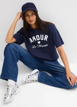 bonprix T-shirt en coton extensible|Femme T-Shirts & Tops