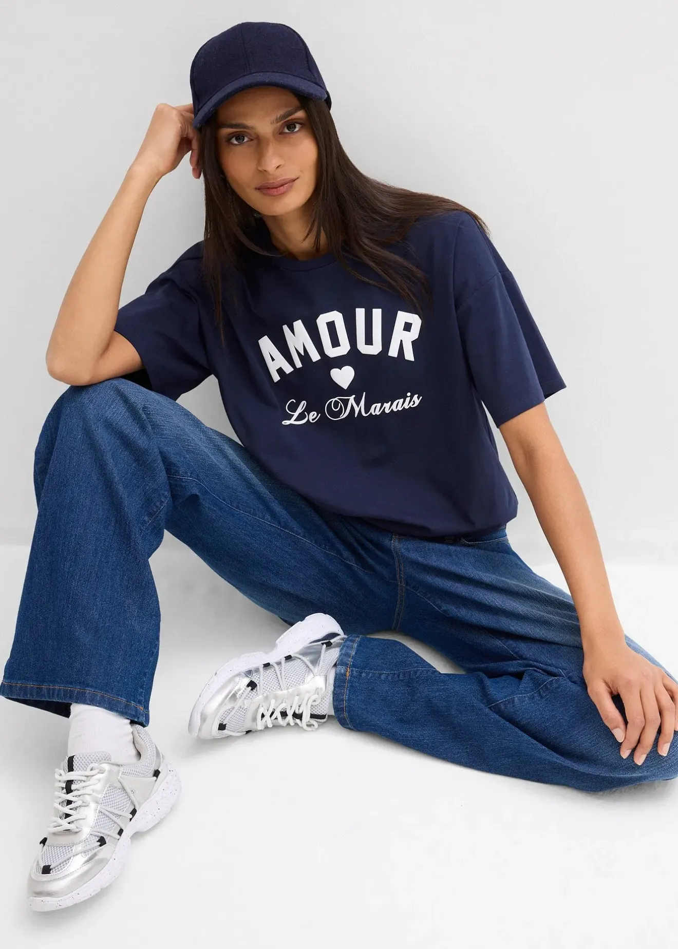 bonprix T-shirt en coton extensible|Femme T-Shirts & Tops