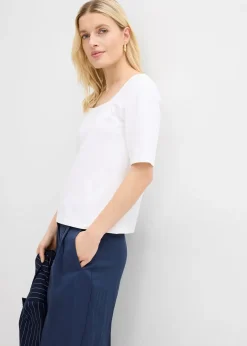 Femme bonprix Basiques|T-Shirts & Tops|T-shirt en coton épais