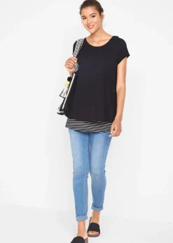 bonprix T-shirt 2en1 de grossesse et d'allaitement|Femme Femme Enceinte
