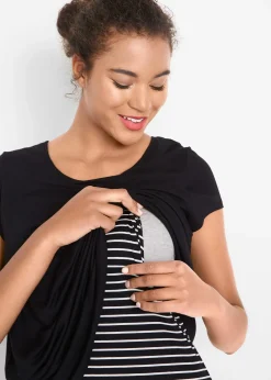 bonprix T-shirt 2en1 de grossesse et d'allaitement|Femme Femme Enceinte