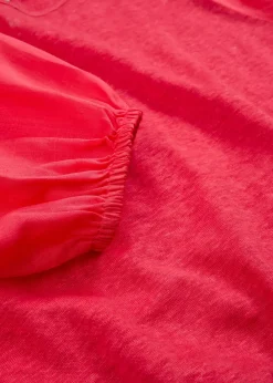 Femme bonprix Premium|T-shirt en lin à manches ballon